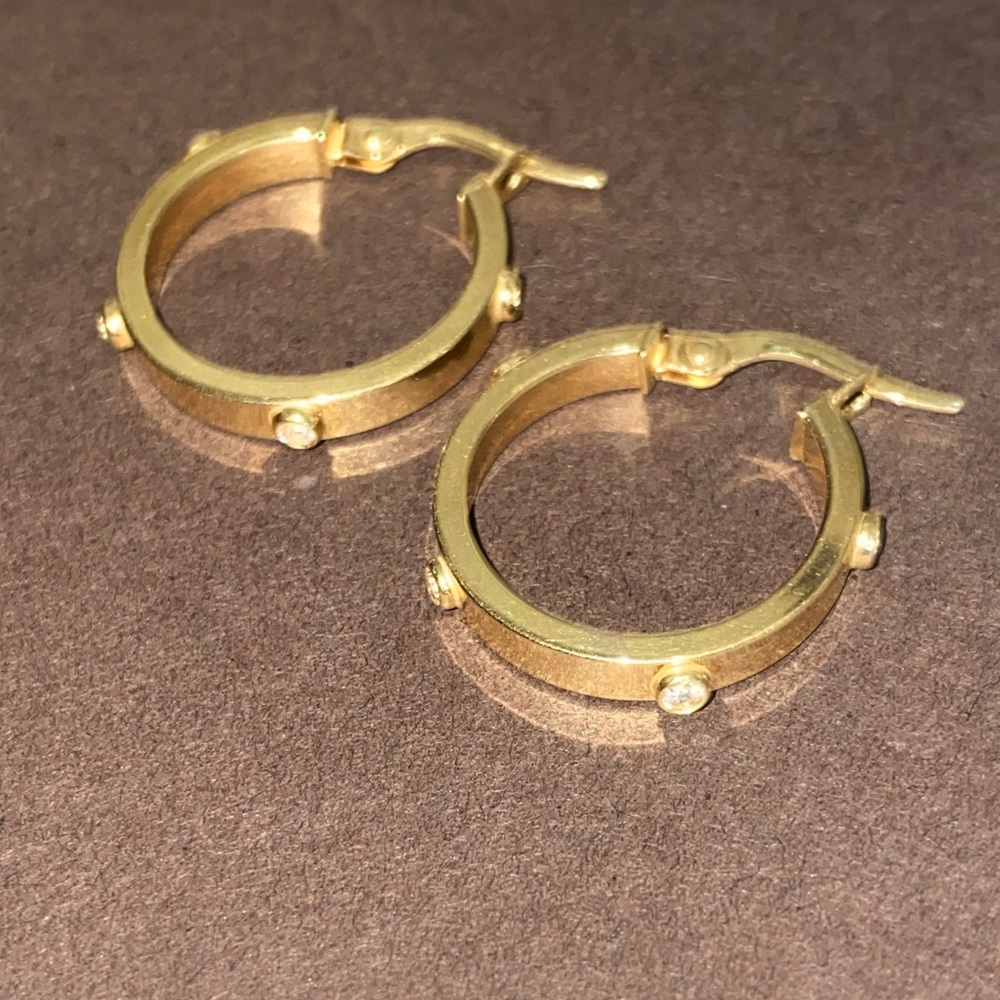 14k gold hoops